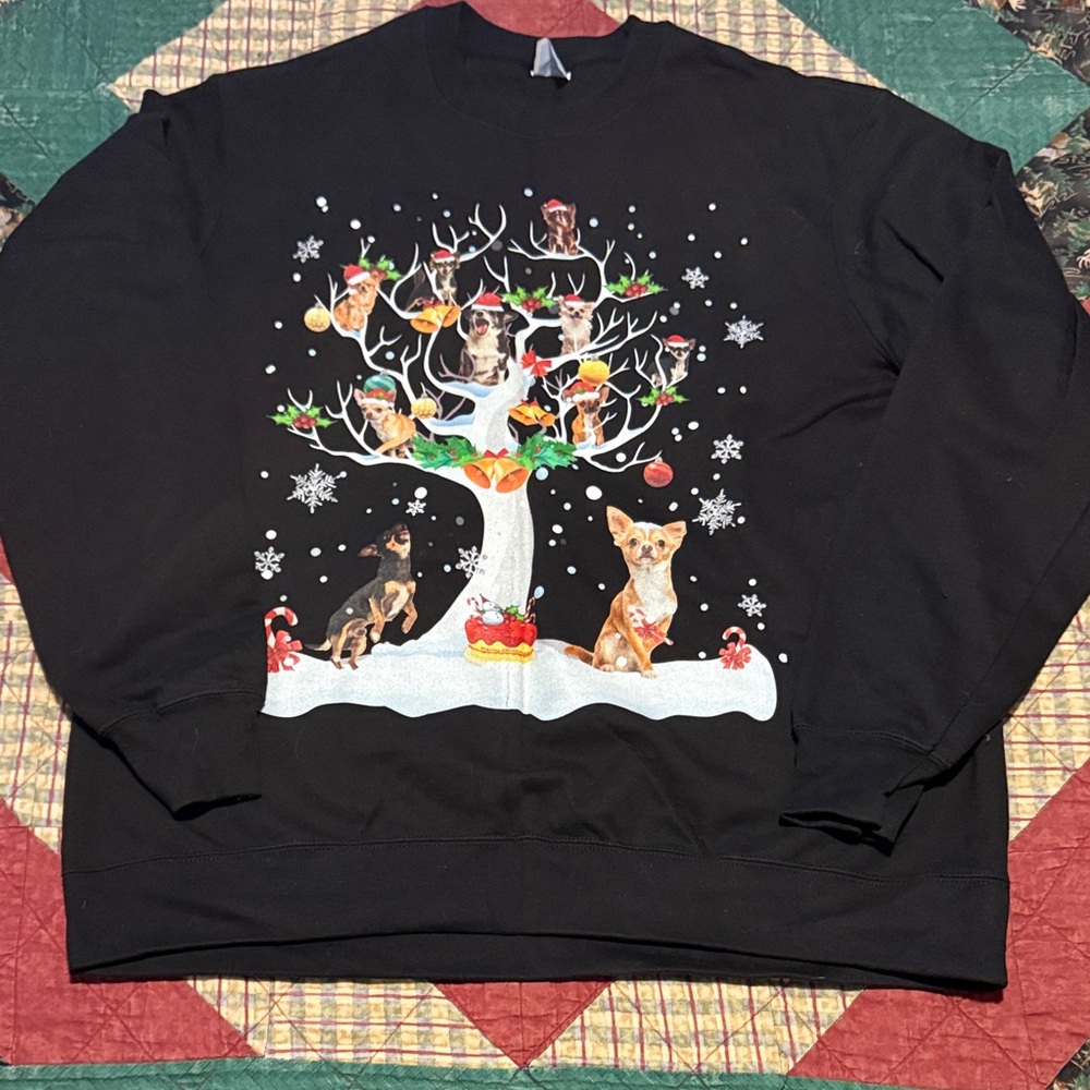 Port and Company Black Holiday Dog Sweater